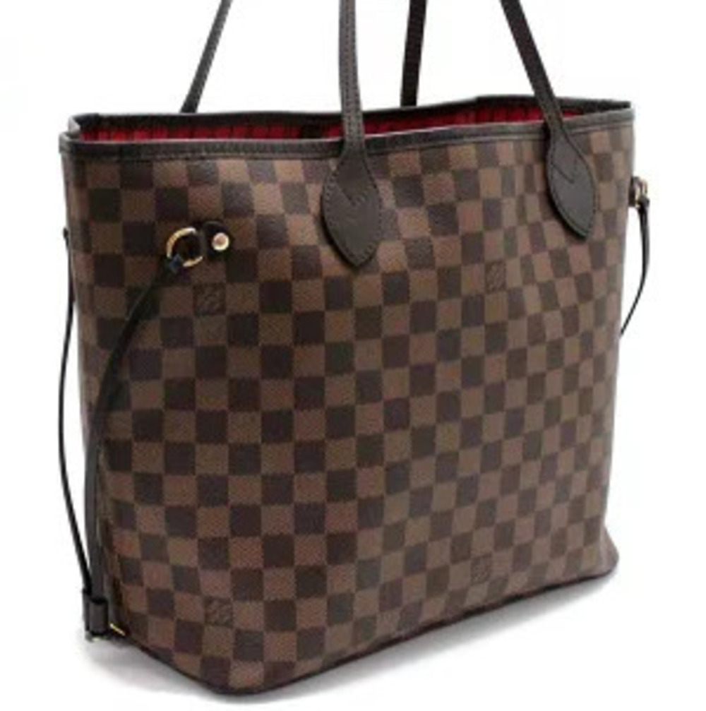 Louis Vuitton Damier Neverfull Bag Tote Brown